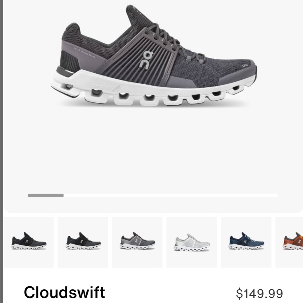 On cloud, on running tennis shoes cloudswift